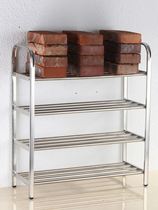 Household 304 stainless steel aluminum alloy shoe cabinet multi-layer door thickened thickened shoe shelf 40-50-55-65cm long
