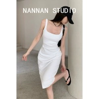 Белая длинная юбка