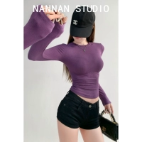 Фиолетовый соус (стиль с длинными рукавами)