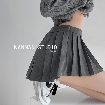 taobao agent Colored pleated skirt, for girls, high waist