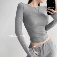 Глубокий цветочный серый (длинные рукава)