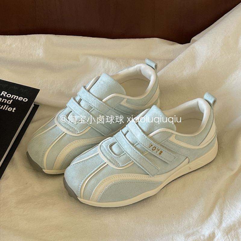 Xiaohuoqiuqiu Casual Shoes for Women, Sneakers ins Trendy Thick-Soled White Shoes 2026 New Style Velcro Sports Shoes Xiaohuoqiuqiu Casual Shoes for Women, Sneakers ins Trendy Thick-Soled White Shoes 2026 New Style Velcro Sports Shoes