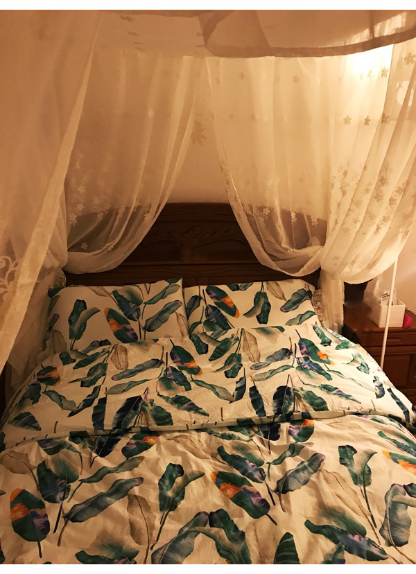 Đông Nam Á và người Mỹ cổ điển theo phong cách Trung Quốc bốn cột giường giường tán lớp vỏ manti tùy chỉnh công chúa Hàn Quốc Địa Trung Hải muỗi tấm màn che net - Bed Skirts & Valances rèm quây giường ngủ
