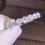 Обручальное кольцо для влюбленных, простой и элегантный дизайн, серебро 925 пробы, золото 750 пробы