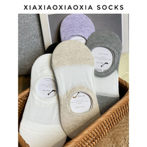 (More than five pairs) South Korea imported low-top summer thin invisible socks mesh womens boat socks shallow breathable