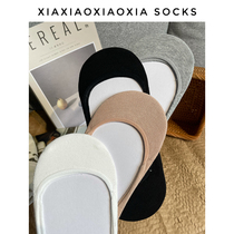 (More than five pairs) Korean imported summer womens invisible boat socks single shoes no leakage socks non-slip silicone socks