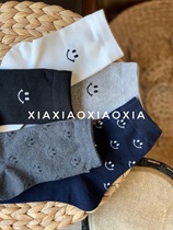 (More than five pairs) Korean imported ready-made mens cotton socks breathable and sweat-absorbent socks recommended size 38-44