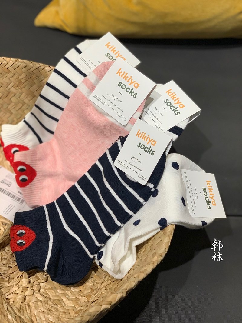 (full five pairs) South Korea Dongdaemun Spot Woman Sox Socks Cotton Low Bunch recommended for 34-39 yards