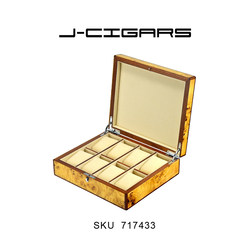 胡桃木钢琴漆手表盒实木盒子长方形首饰收纳展示中式简约整理盒
