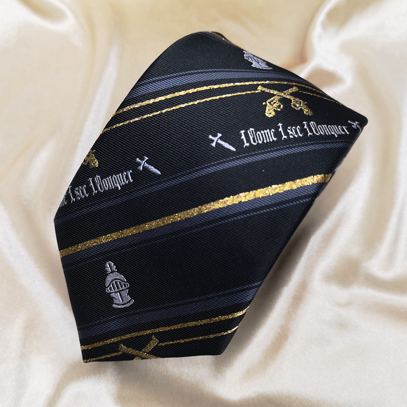 (Stab Original) Golden Gun With Rider Jk DK Uniform Dress Accessories Genuine Original Design Necktie Tie