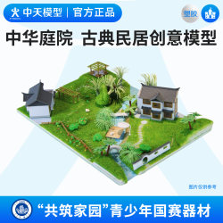 Zhongtian Model Chinese Courtyard Ancient Style House Architectural Model DIY Handmade Miniature Scene Mini House