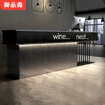Modern Light Extravaganza Cashiers Brief Iron Art Stainless Steel Counter Shop Company Restaurant Front Desk Reception Desk Custom