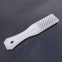 Plastic handle steel nail brush wire brush fish head brush fish scale Planer rust removal brush meat insert iron nail brush fish scale planing knife