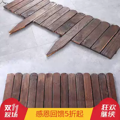 Anti-corrosion wood fence outdoor flower pool fence courtyard decoration vegetable garden outdoor small fence balcony garden lawn guardrail