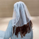 Корейский белый аксессуар для волос с бантиком для невесты, популярно в интернете