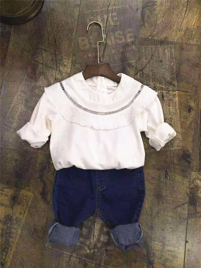 Chemise fille à manche longue en coton - Ref 2085927 Image 11