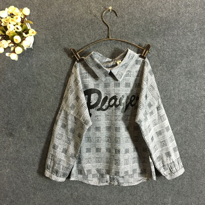 Chemise fille à manche longue en lin - Ref 2086986 Image 12