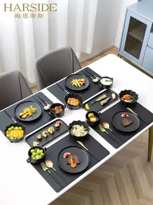 HARSIDE European-style Western food cutlery set home light luxury double couple Western food breakfast plate steak knife and fork plate