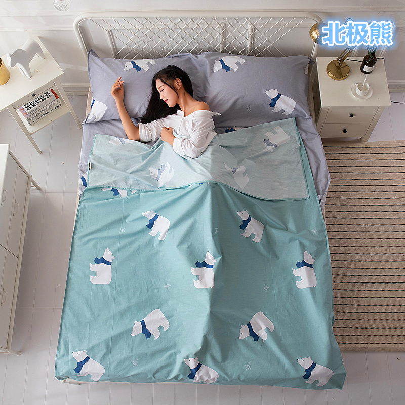 Khách sạn du lịch ở lại bẩn túi ngủ khách sạn trong nhà đôi giường đơn chăn chăn di động kinh doanh bông - Túi ngủ túi ngu