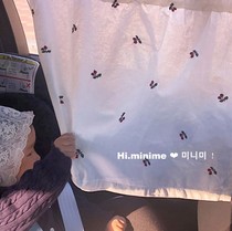 Export Korea ins Wind embroidered cherry olive car curtain sunshade sunscreen curtain childrens light blocking curtain cotton linen