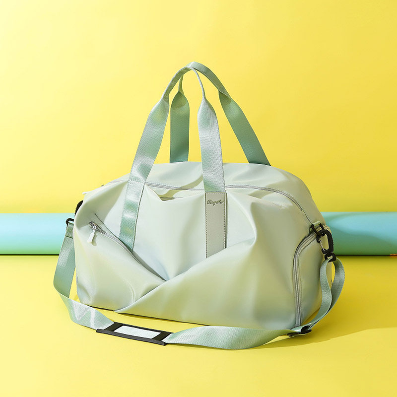 Yoga sports bag bag women's fitness bag women dry wet separation small lightweight large capacity hand-held diagonal across the short trip bag