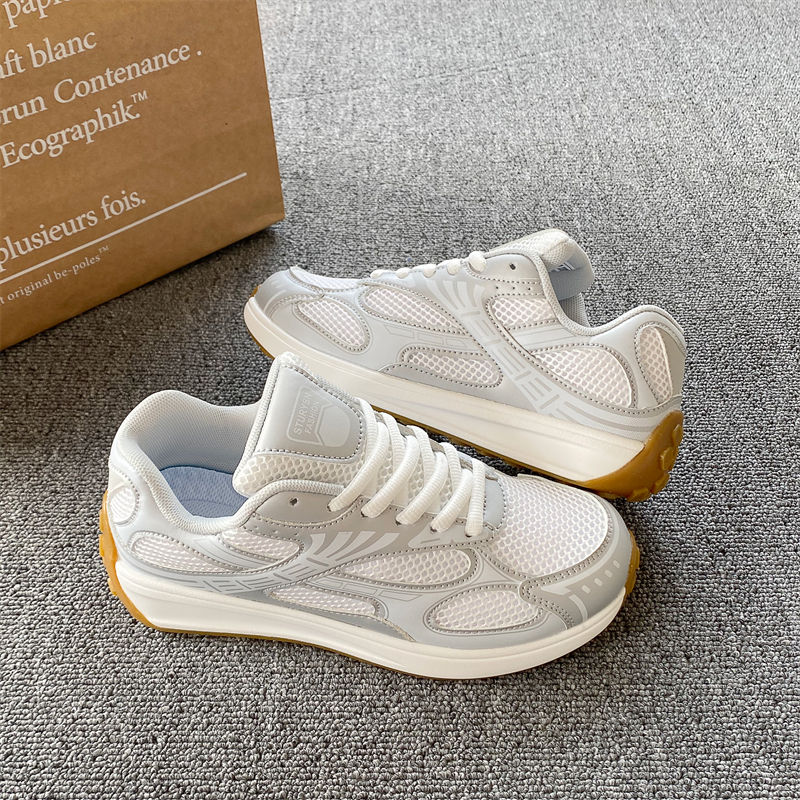 Hong Kong Style Niche Couple's Dad Shoes, Unisex, 2026 Spring New Model, Versatile Casual Sports White Shoes for Students