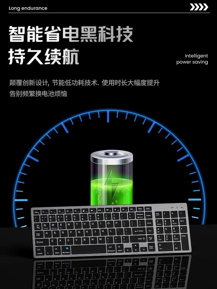 Wireless Bluetooth Keyboard and Mouse Set for Laptop, Office Typing, Silent, High-Looking, Rechargeable Version for Girls