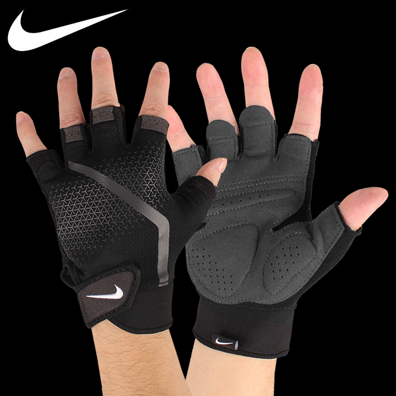 Nike Sports Gloves Professional Semi-Finger Anti-Slide Gym Training Layer Roll Iron Yoga Shelters