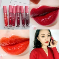 Hàn Quốc Iti House Lipstick Etude House Lip Gloss Lip Gloss Lip Glaze Bưởi cắn Lip Makeup Red - Son bóng / Liquid Rouge 	son bóng không màu giá rẻ	