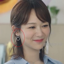 For the rest of the rest of the day please refer to the teaching of Yang Zilins school with the same earrings silver-coloured circle simple ear accessories for womens new 2021