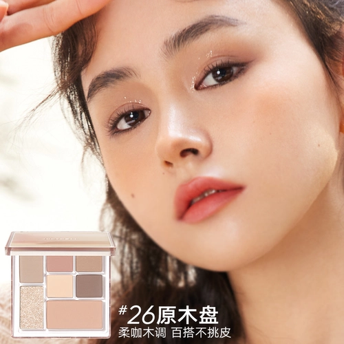 Палетка теней, демисезонные румяна, в коричневых тонах