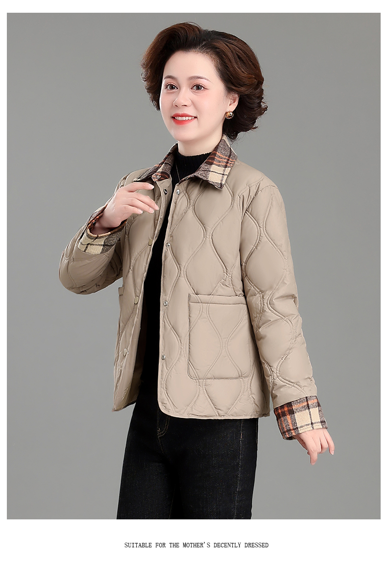 F1194 1140K ÁO KHOÁC NỮ WUHTDNG ÁO KHOÁC BÔNG MÙA XUÂN THU ĐÔNG TRUNG NIÊN THỜI TRANG NỮ VẢI BÔNG G04 SẢN PHẨM MỚI