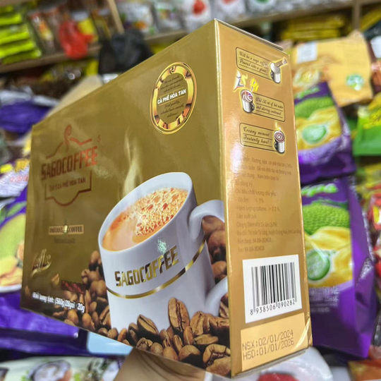 Importé du Vietnam Saigon trois-en-un classique original café instantané 560g café instantané moelleux et fort 28 pièces