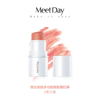 MeetDay Shimmer Beauty Multi-Eye Eyeshadow Blush Stick Bar Trang điểm màu nude Easy Color Rouge Làm sáng tông màu da - Blush / Cochineal má hồng kryolan