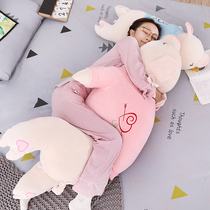 Pig clip leg pillow long pillow pillow pillow boyfriend bedside cushion big back bed cute sleeping artifact