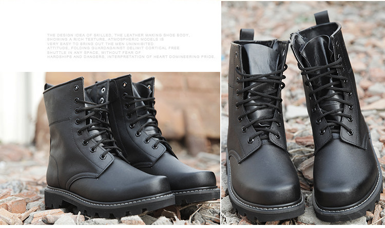 Bottes militaires pour homme - choc - Ref 1402562 Image 14