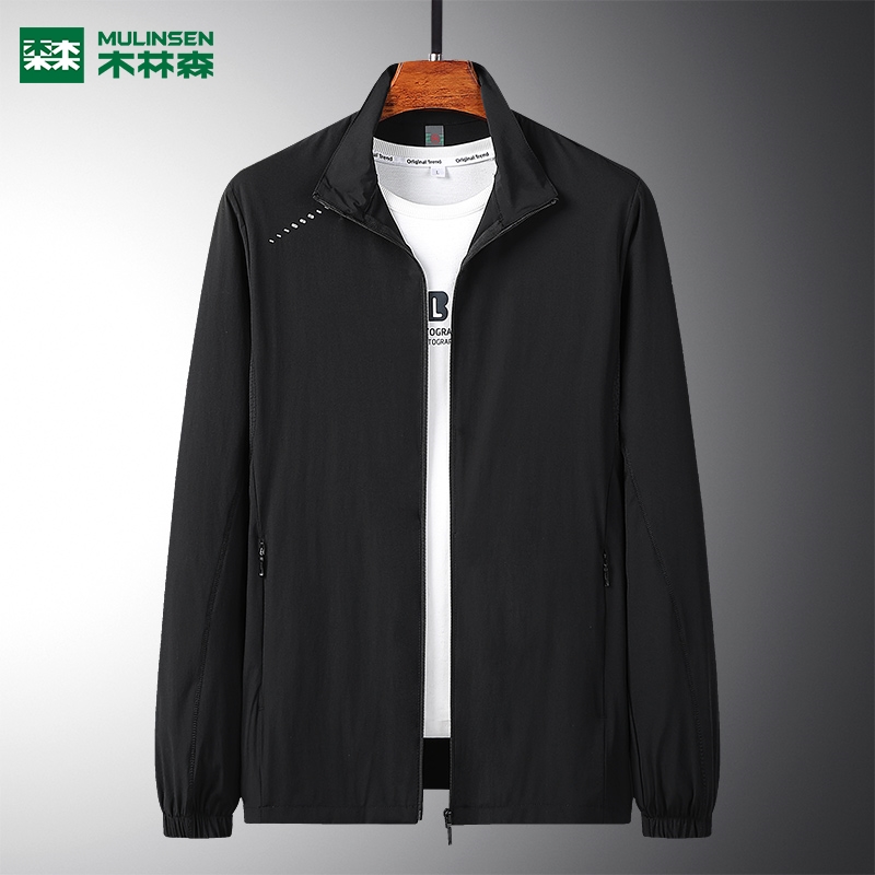 Wood Linson Outdoor Sunscreen Men's Thin Wind Resistant Waterproof Resistant UV Custom Tide Card Mountaineering Jacket Skin Coat