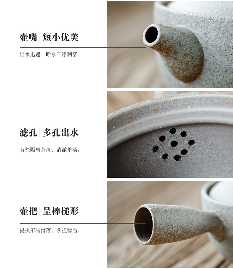 Don difference up Japanese warm tea kungfu tea set dry ceramic tea set gift box set of home office coarse pottery tea sets