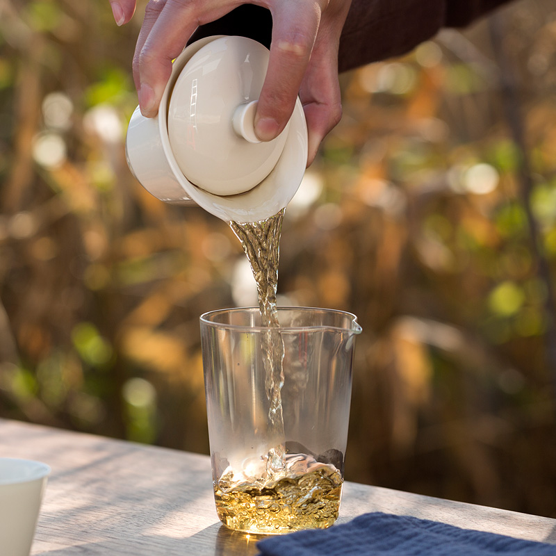 Tang s crack glass ceramics receive a pot of five cups of portable travel package tureen kung fu tea set tea sea glass