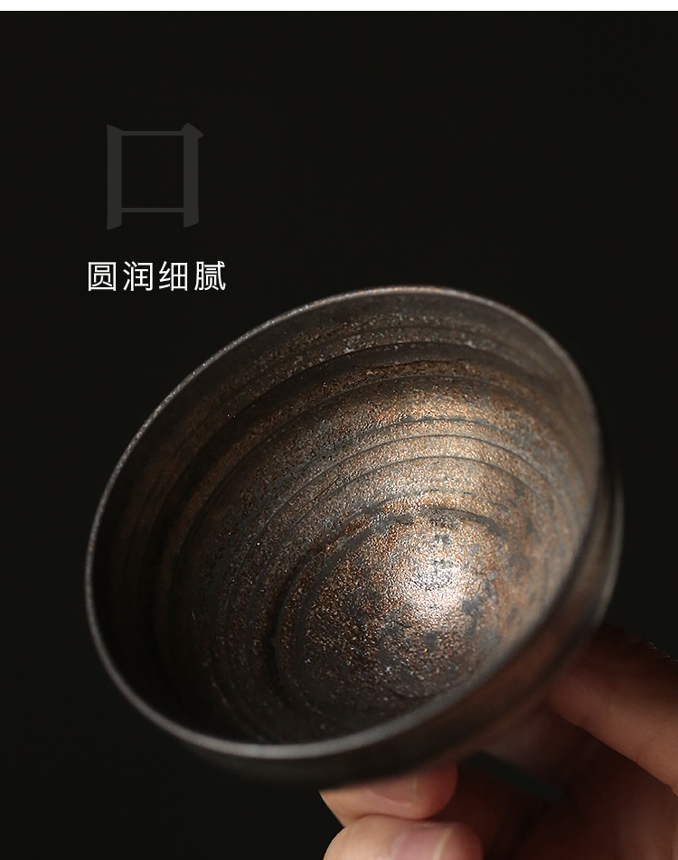 Tang s hands for iron glaze glaze antique checking sample tea cup big masters cup ceramic kung fu tea tea hat to the CPU