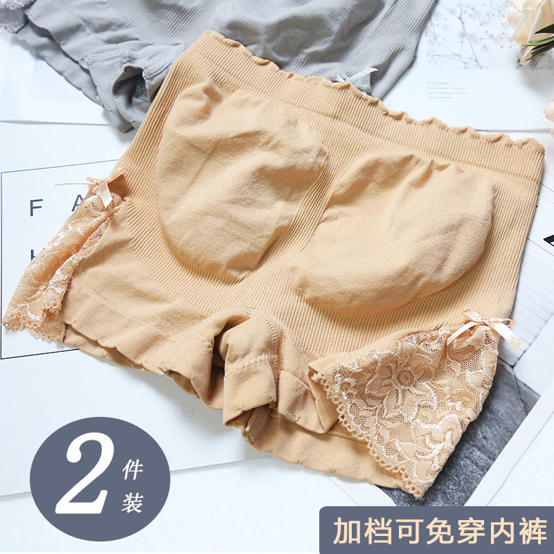 Lace anti-glare cotton safety pants, underwear, girls, summer thin section, abdomen, buttocks, large size panties, boxer shorts