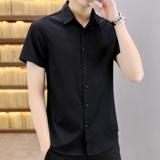 Летняя тонкая универсальная рубашка для отдыха, пиджак классического кроя, короткий рукав