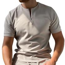 New Luxury Men Tee Shirt T-shirt Solid Color Loose Summer S