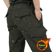Mens Winter Thick Fleece Warm Stch Cargo Pants Military Sof