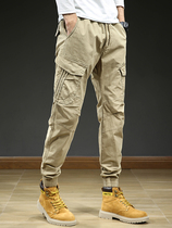 2022 New Spring Summer Multi-Pockets Cargo Pants Men Setwear