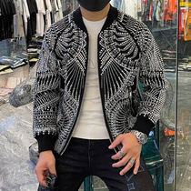 Luxury Brand Diamond Mens Jackets And Coat Fashion Heavy Ind