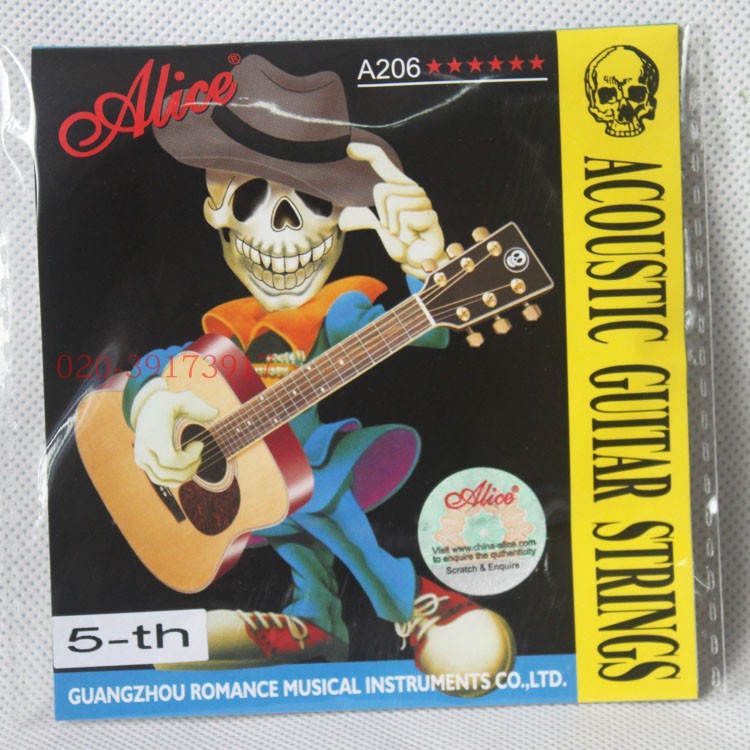 Alice folk guitar single-string 5-string A206SL-5 five-string wooden guitar stringed instrument