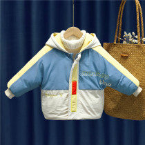 Boys cotton-padded foreign-style tide childrens new winter clothes thick coat childrens down padded jacket winter baby cotton-padded jacket