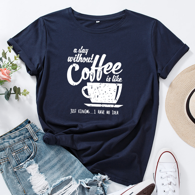 European and American Women's Clothing Women's T-Shirt Loose Thin Style Creative Cup Print Short-Sleeved T-Shirt for Women