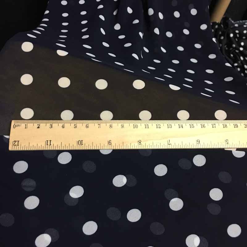 Nhật Bản nhập khẩu màu xanh shuiyu Polka Dot dot voan vải treo dọc mềm chống crepe váy áo vải mạnh - Vải vải tự làm vải linen may quần